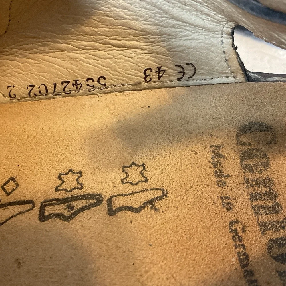 Finn Comfort Women's Brown Leather Casual Sandals Size 43/11.5-12 Strappy Buckle
